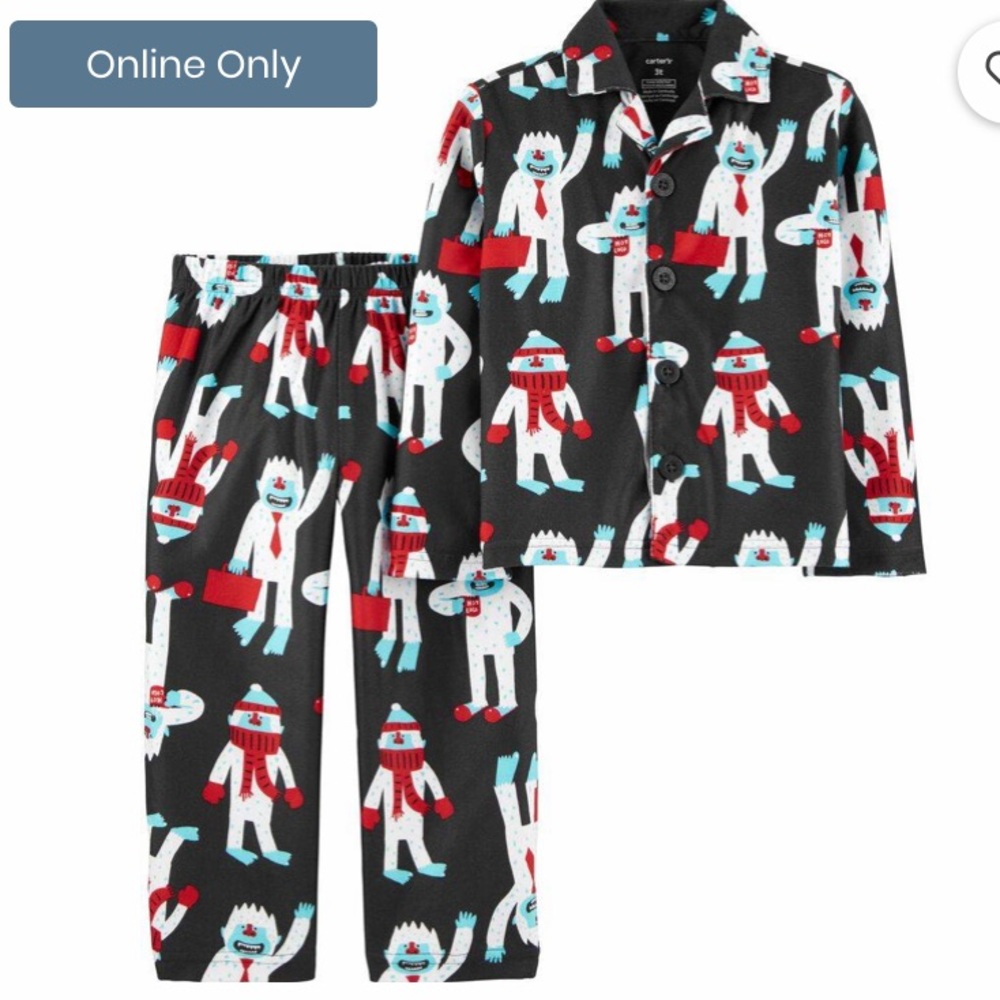 Abominable Snowman Fleece Pjs